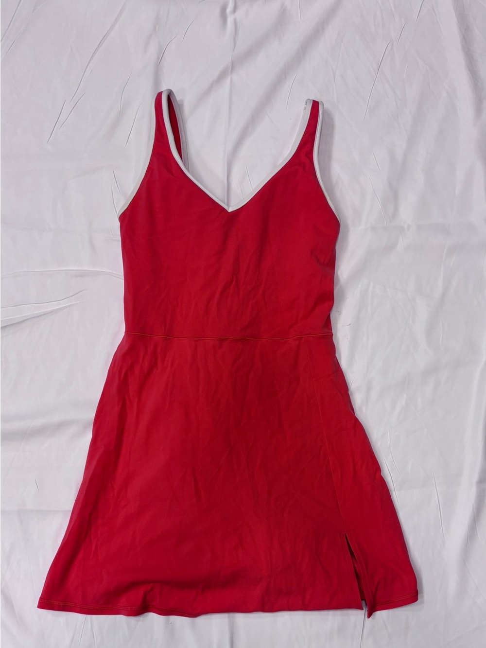 Aerie Red V-Neck Athletic Dress